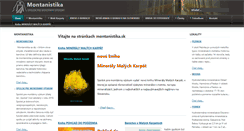 Desktop Screenshot of montanistika.sk