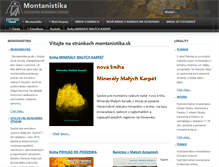 Tablet Screenshot of montanistika.sk